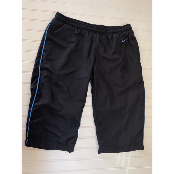 Vintage Y2K Nike Athletic Department Cropped Track Pants Activewear Women Medium - Picture 1 of 9